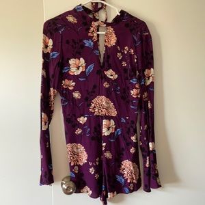 Forever 21 tie up back romper